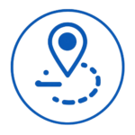 transparent pin location icon